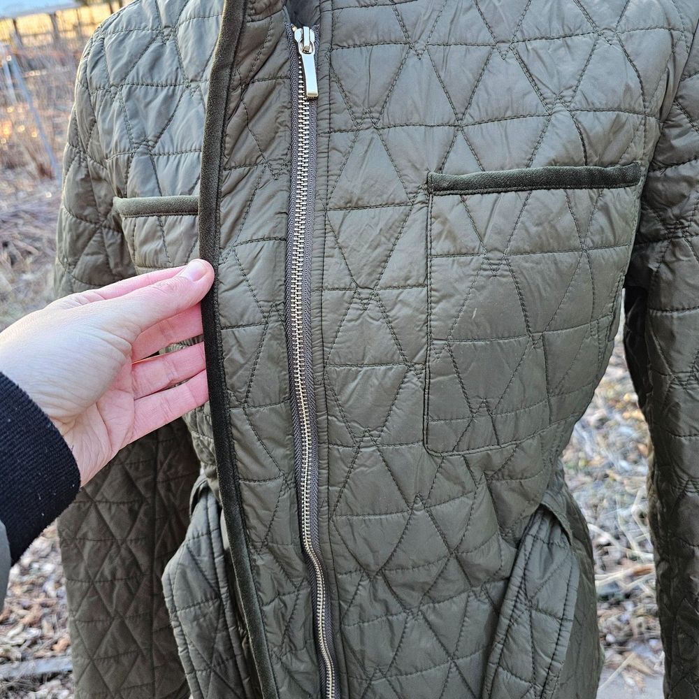 Halogen Womens Quilted Belted Jacket Coat Size M, Pre-owned - Picture 4 of 10